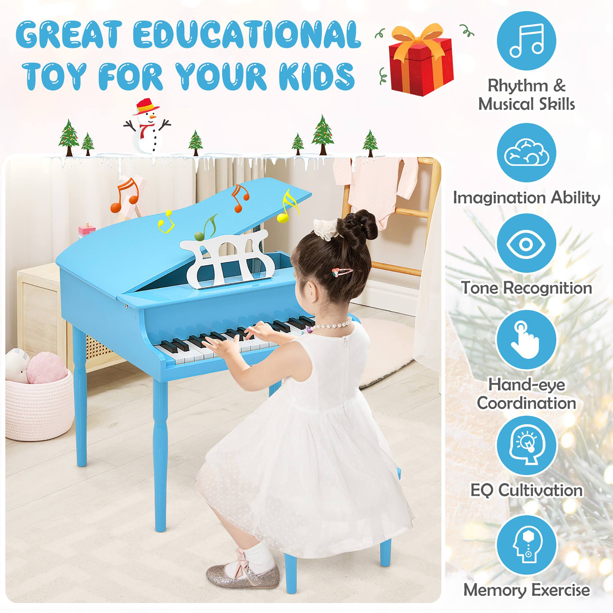 GREAT EDUCATIONAL TOY FOR YOUR KIDS

- Rhythm & Musical Skills
- Imagination Ability
- Tone Recognition
- Hand-eye Coordination
- EQ Cultivation
- Memory Exercise