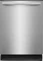 Frigidaire - Gallery 24" Top Control Built-In Hybrid Tub Dishwasher with OrbitClean, Maxboost Dry, and 51 dBA - Stainless Steel