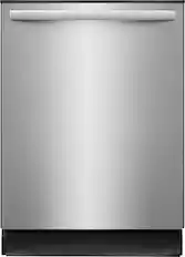 Front. Frigidaire - 24" Built-In Hybrid Tub Dishwasher with MaxBoost Dry - Smudge-Proof® Stainless Steel.