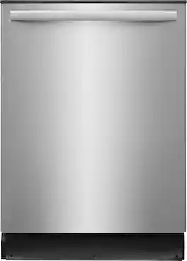 Frigidaire - Gallery 24" Top Control Built-In Hybrid Tub Dishwasher with OrbitClean, Maxboost Dry, and 51 dBA - Stainless Steel