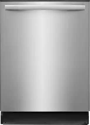 Front. Frigidaire - 24" Built-In Hybrid Tub Dishwasher with MaxBoost Dry - Smudge-Proof® Stainless Steel.