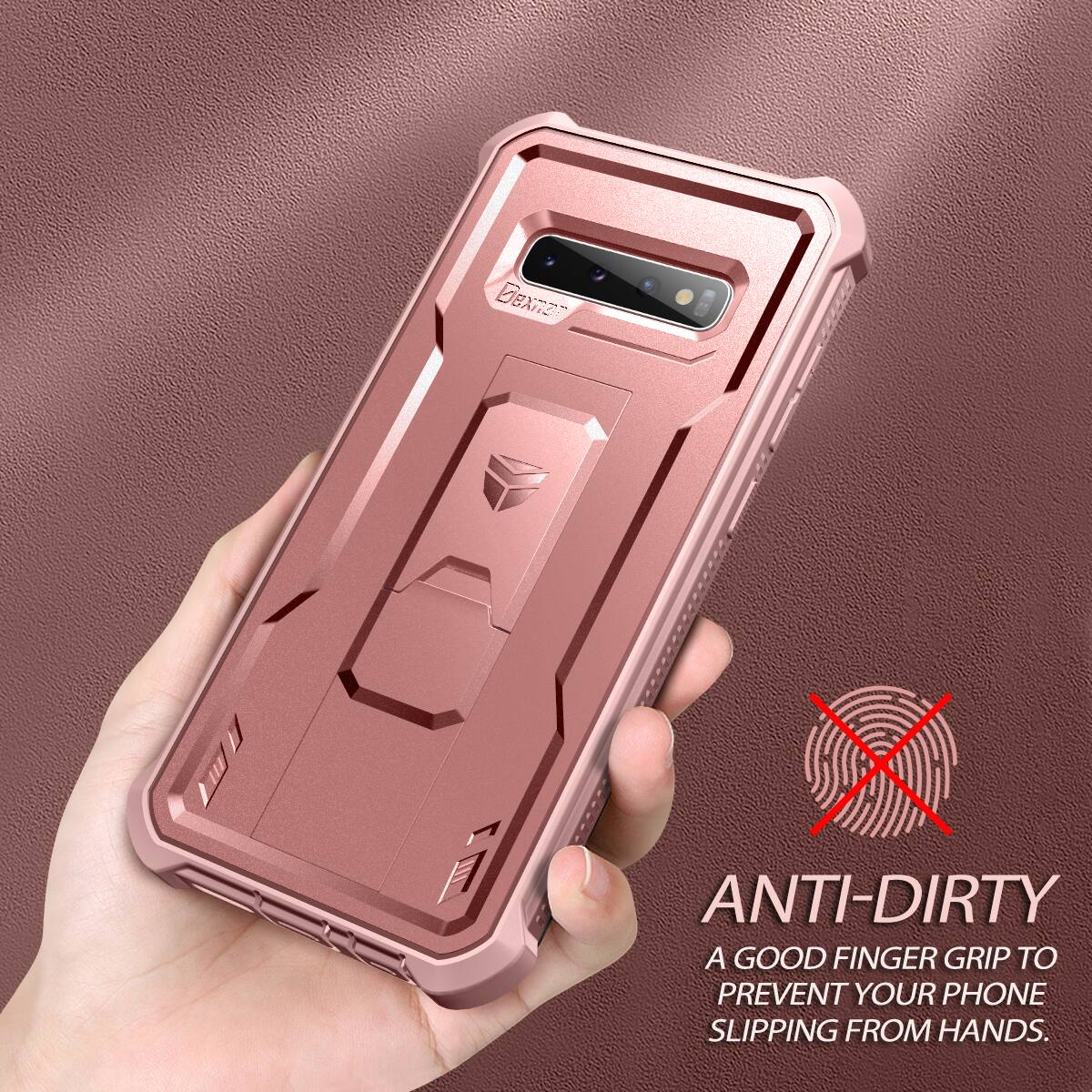 ANTI-DIRTY  
A GOOD FINGER GRIP TO PREVENT YOUR PHONE SLIPPING FROM HANDS.