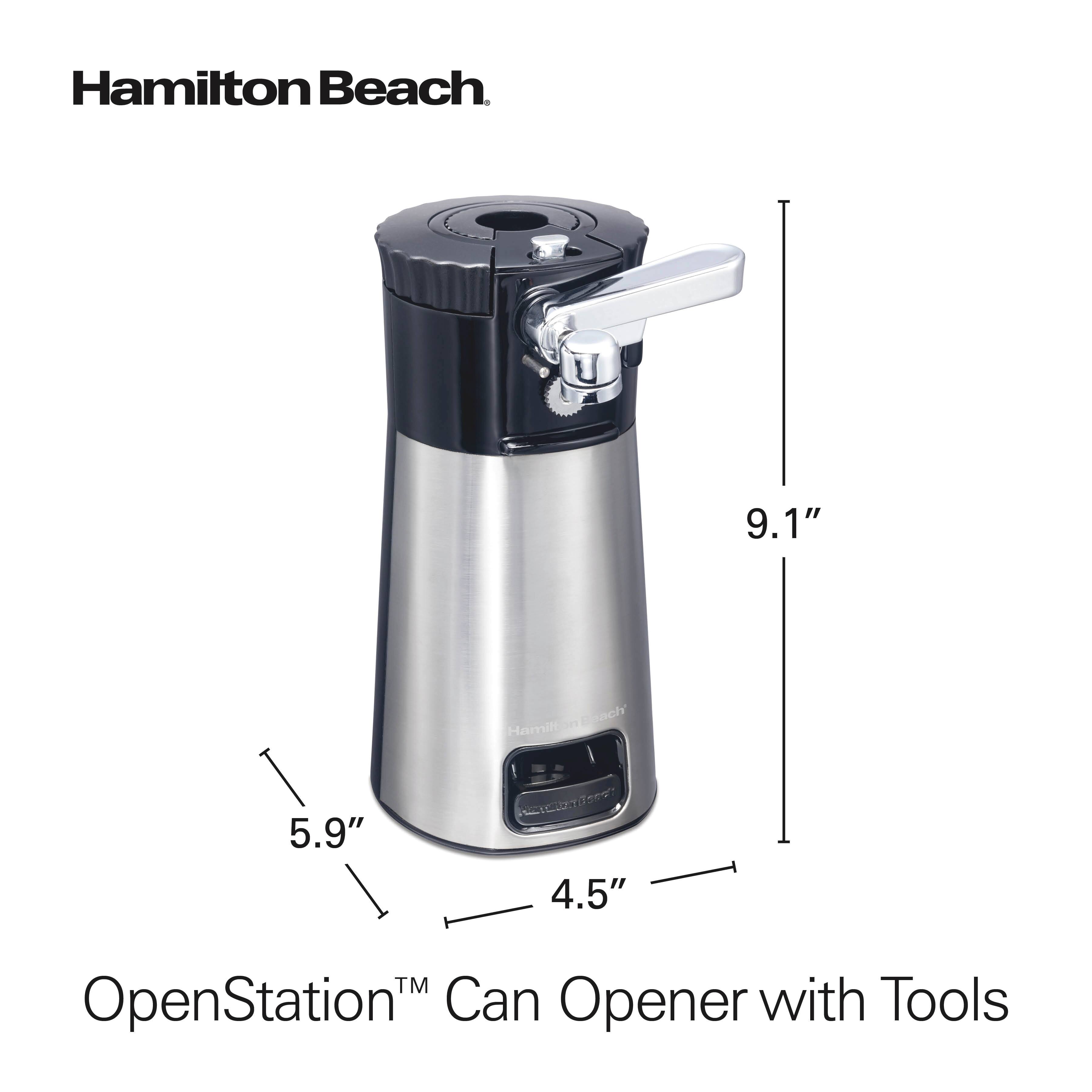 Hamilton Beach  
OpenStation™ Can Opener with Tools  
9.1"  
5.9"  
4.5"