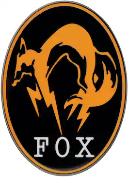 PopMarket - Metal Gear Solid Delta: Snake Eater - Limited Edition Pin Badge - Fox Logo - COLLECTIBLES - Multicolor