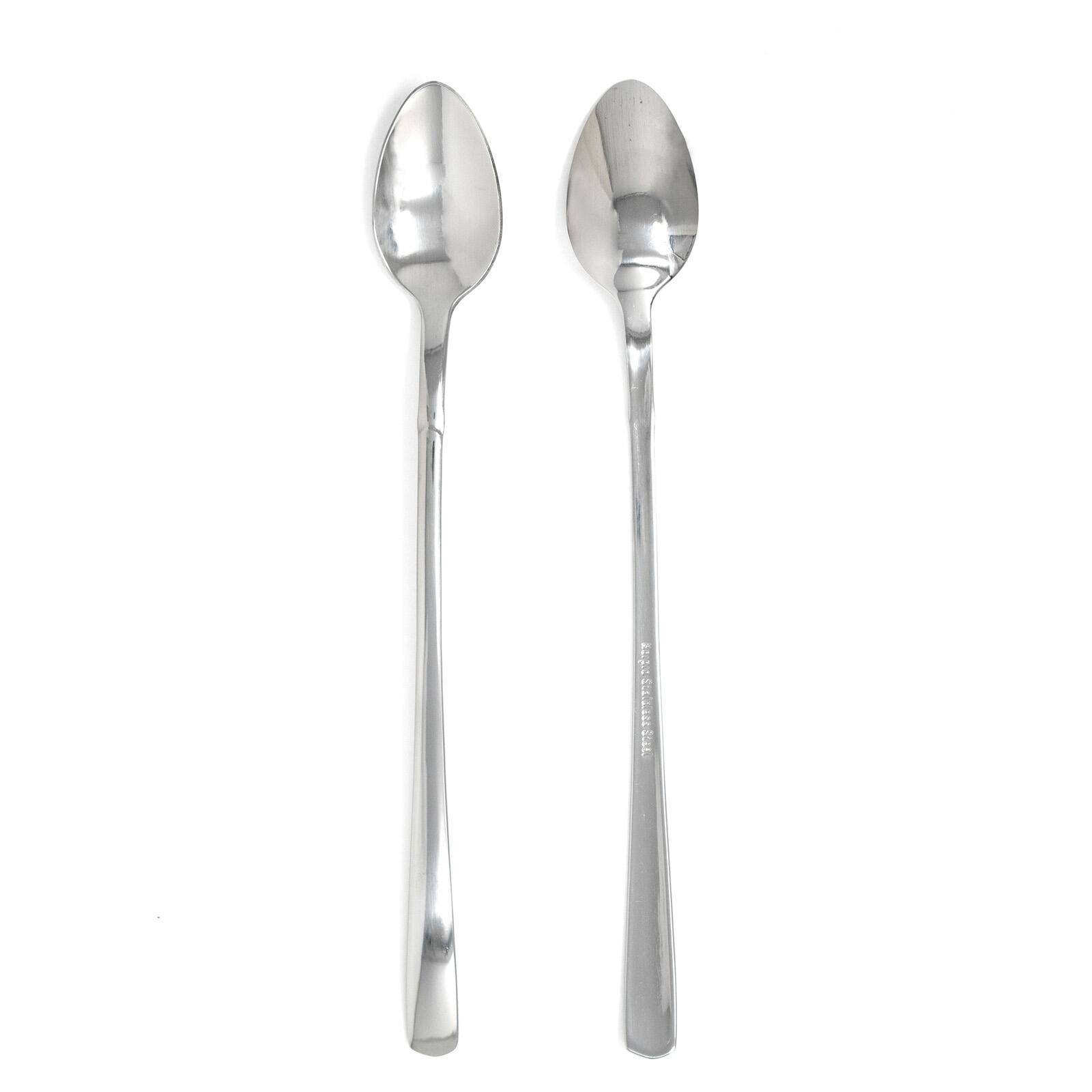 Alt View 1. Norpro - Stainless Steel Iced Tea Spoons, 8.25-Inch, Set of 2 - Silver.