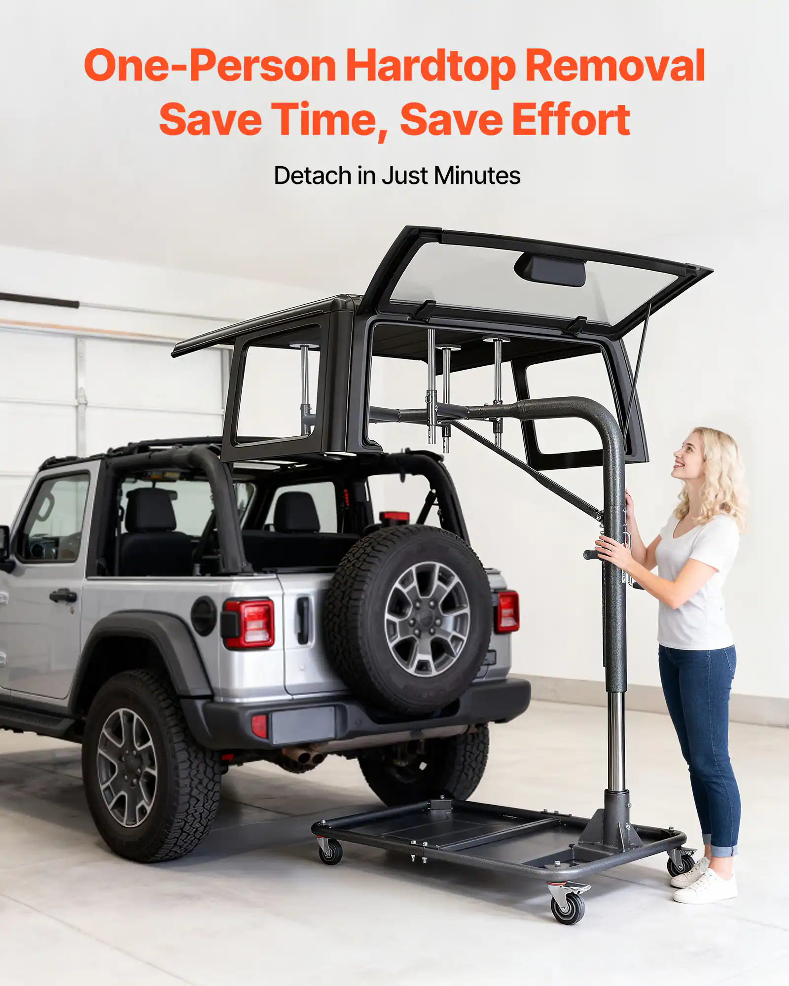 One-Person Hardtop Removal  
Save Time, Save Effort  
Detach in Just Minutes