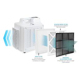 XPOWER - 3 Stage Filtration HEPA Purifier System with PM2.5 Air Quality Sensor - White