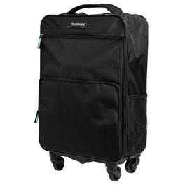 Scapade - AirSlim 4-Wheel Super-Lightweight Collapsible Carry-on Suitcase - Black
