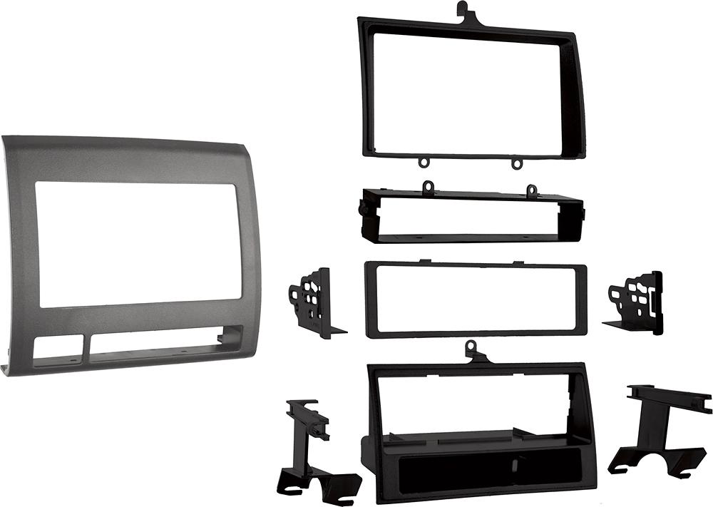 Angle View: Metra - Dash Kit for Select 2005-2011 Toyota Tacoma DIN - Black