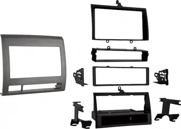 Angle. Metra - Dash Kit for Select 2005-2011 Toyota Tacoma DIN - Black.