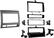 Angle. Metra - Dash Kit for Select 2005-2011 Toyota Tacoma DIN - Black.