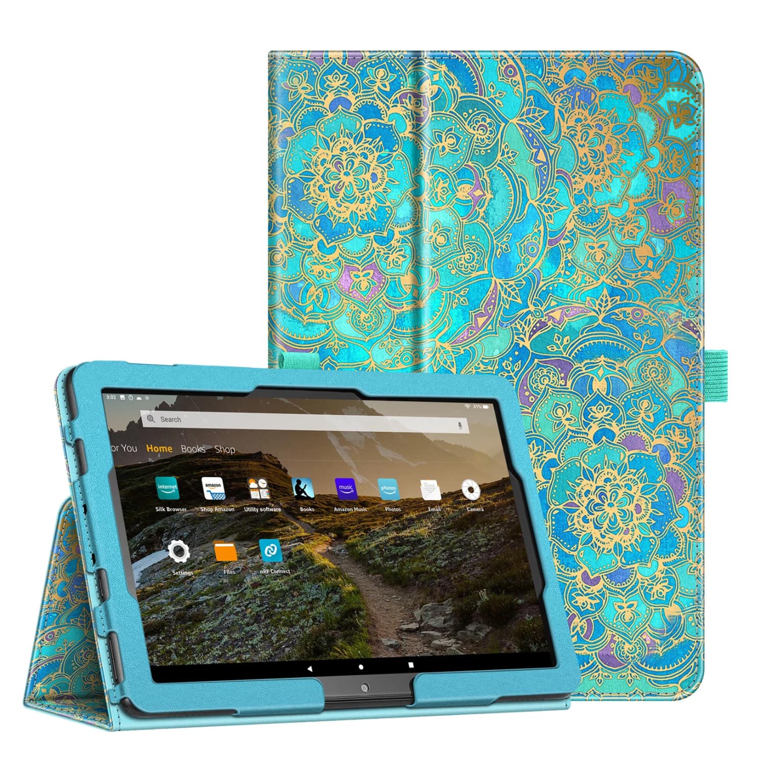 Stock Preferred - Slim Fit Case for Fire HD 10 & Fire HD 10 Plus (11th Gen, 2021) – - Shades of Blue