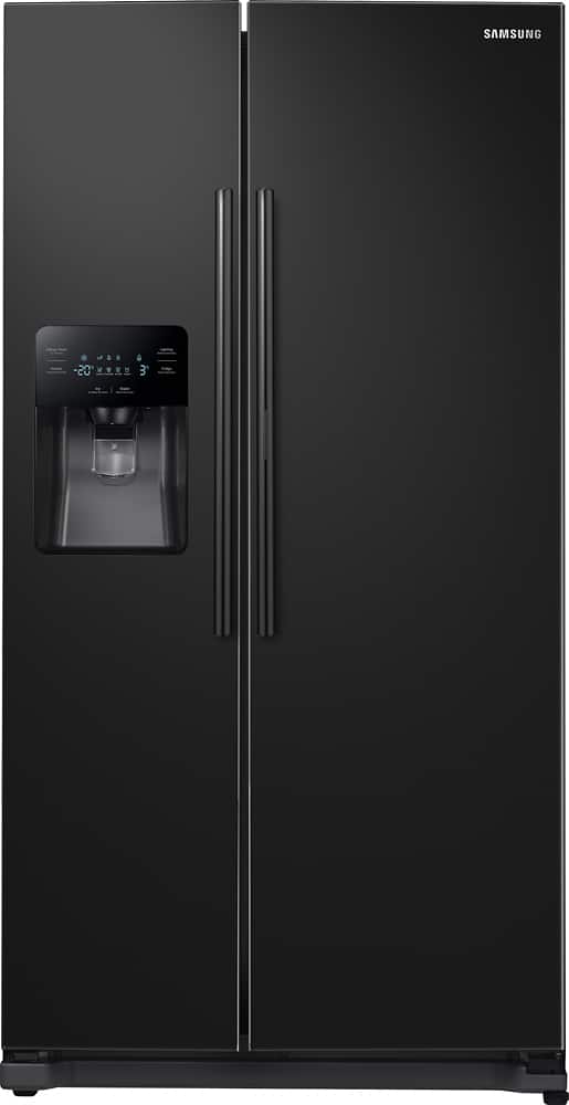 Front. Samsung - 24.7 Cu. Ft. Side-by-Side Refrigerator.