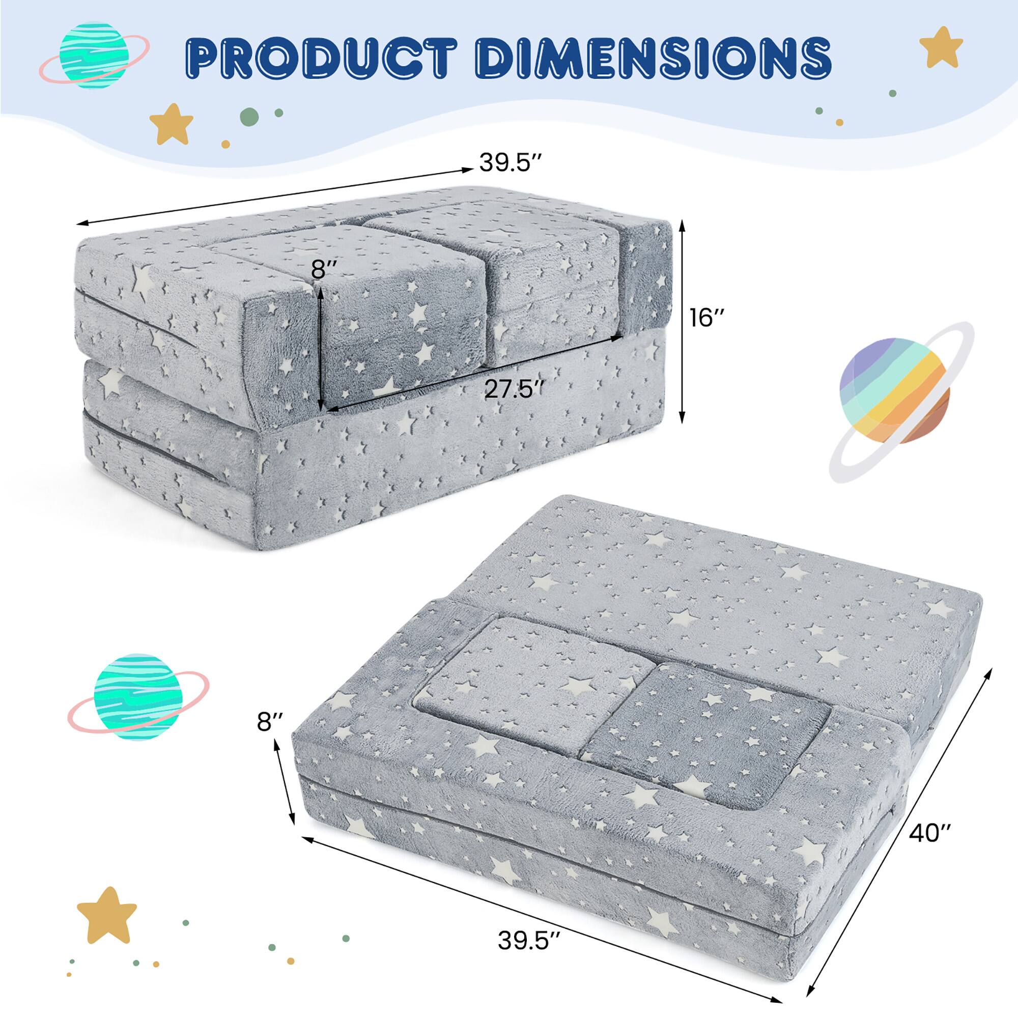 PRODUCT DIMENSIONS

- 39.5" x 16" x 27.5" x 8"
- 40" x 39.5" x 8"