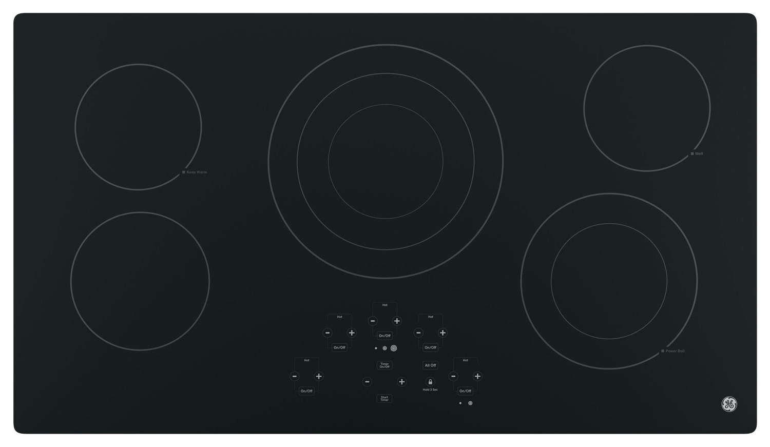 GE - 36 Built-In Electric Cooktop - Black on Black was $1059.99 now $699.99 (34.0% off)