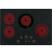 Alt View 12. GE Profile - 30" Built-In Electric Cooktop - Black on Black.