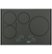 Alt View Zoom 14. Café Series 30" Built-In Electric Induction Cooktop - Flagstone Gray.