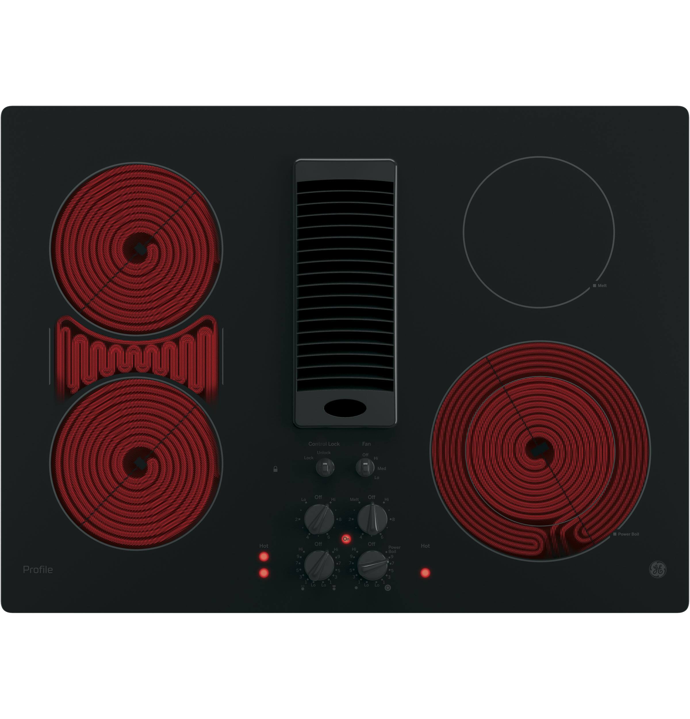 Customer Reviews GE Profile 30" Electric Cooktop Black on Black