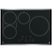 Alt View 12. GE Profile - 30" Built-In Electric Induction Cooktop - Stainless Steel-on-Black.