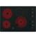 Alt View 12. GE - 30" Built-In Electric Cooktop - Black on Black.