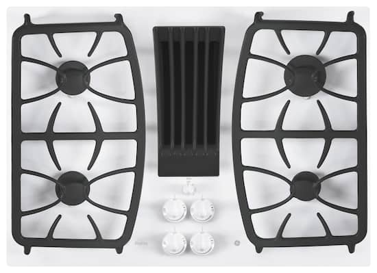 Ge Profile Series 30 Built In Gas Cooktop True White Pgp9830tjww Best Buy
