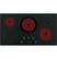 Alt View 12. GE - 36" Built-In Electric Cooktop - Black on Black.