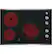 Alt View 12. GE - 30" Built-In Electric Cooktop - Stainless Steel on Black.