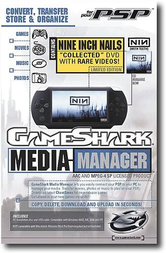 PSP Gameshark Media Manager