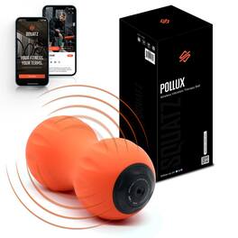 Pyle - SQUATZ Peanut Wireless Vibrating Massage Ball, 3 Vibration Intensity Levels, 2 to 5 Hrs Power Life, Portable