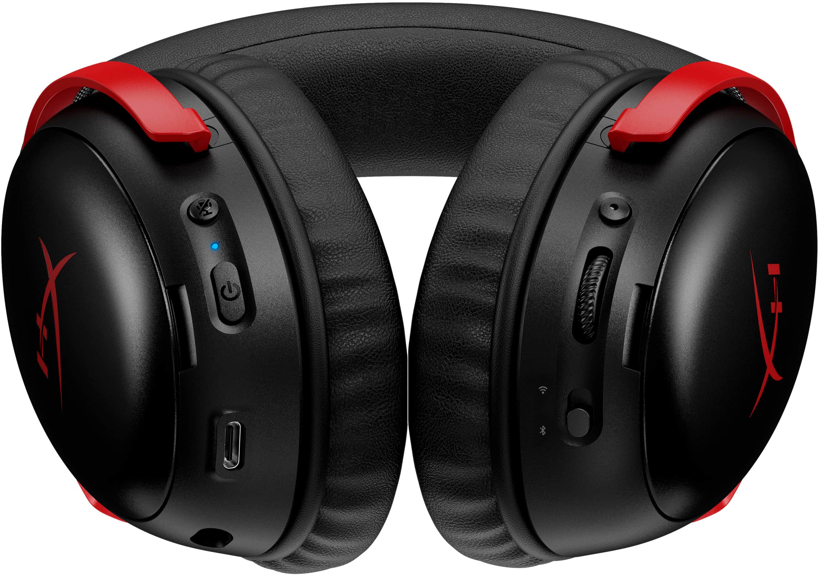 Alt View 12. HyperX - Cloud III S Wireless Gaming Headset for PC, PS5, PS4, Nintendo Switch, Mac, and Mobile - Red/Black.