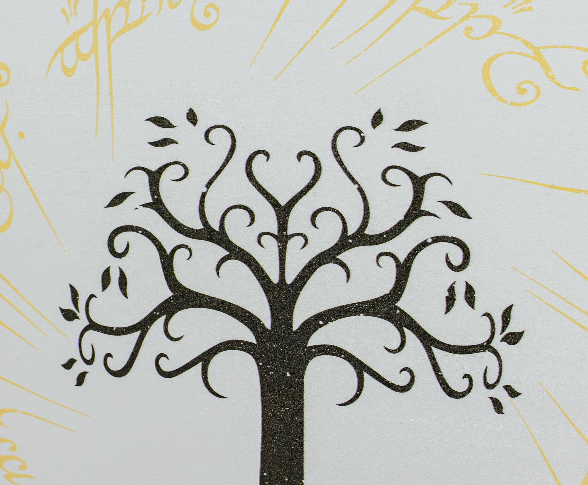 Alt View 3. Silver Buffalo - The Lord Of The Rings White Tree Of Gondor Hanging Wall Sign | 15 x 15 Inches - Multi-Colored.