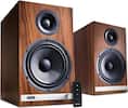 Front. Audioengine - HD6 Home Music System w/ Bluetooth aptX-HD - Walnut.