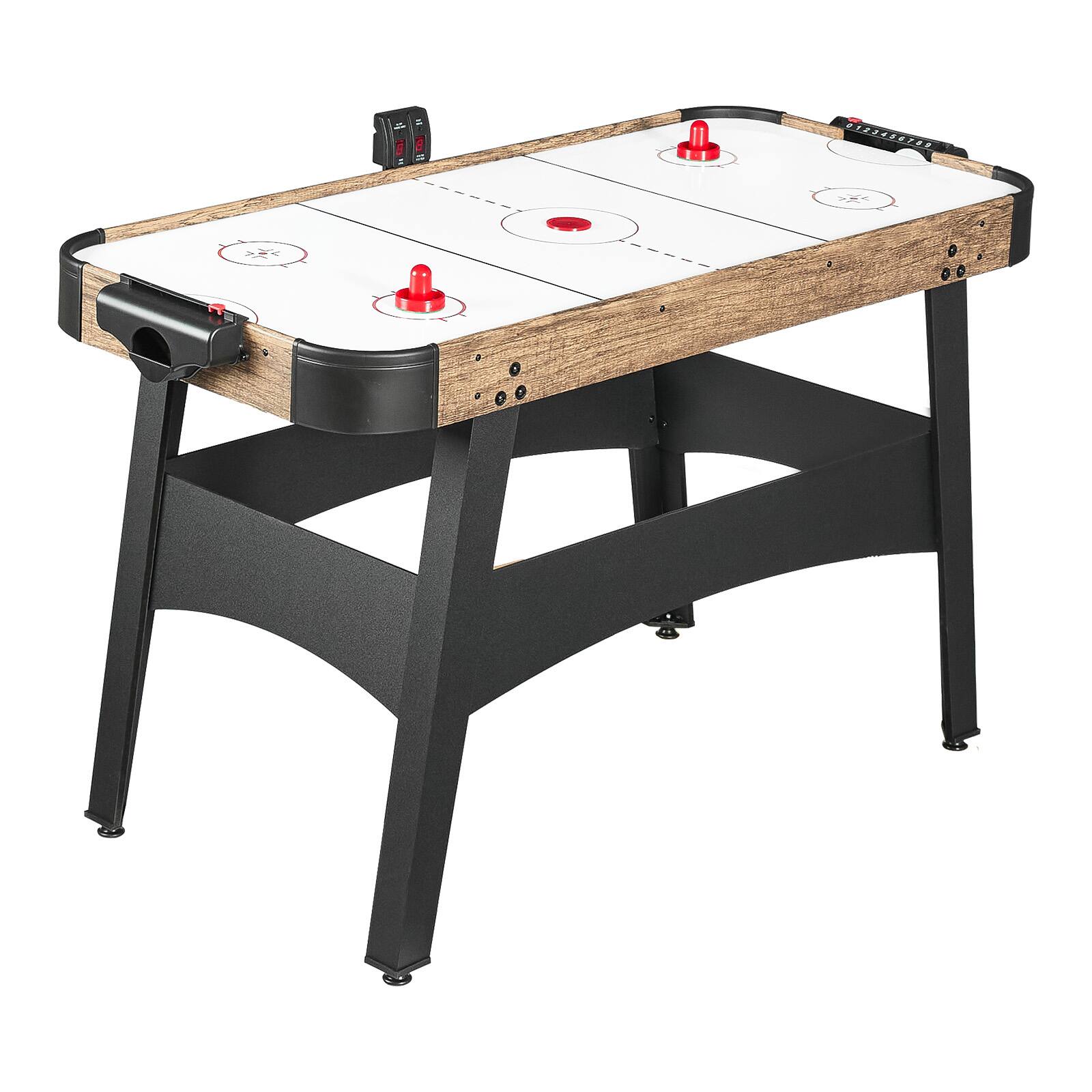 Alt View 5. VEVOR - 54" Air Hockey Table with Electronic Scorer & High-powered Blower, for Family Game Room, Basements and Home Air Powered - Black.