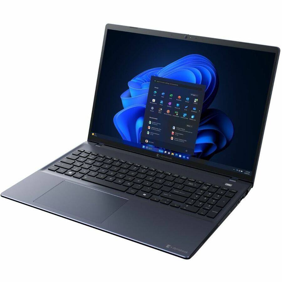 Alt View 2. Toshiba - Dynabook Tecra A60-M 16" Notebook - WUXGA - Intel Core Ultra 7 155U - 16 GB - 512 GB SSD - Mystic Blue - Intel Chip - Mystic Blue.