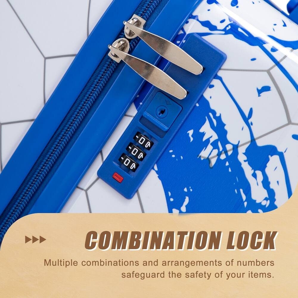 COMBINATION LOCK  
Multiple combinations and arrangements of numbers safeguard the safety of your items.