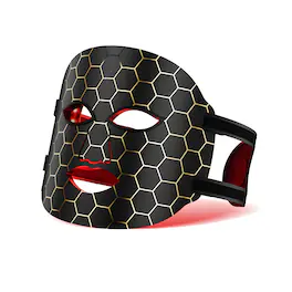 Cluzine - LED Light Therapy Mask with 96 Beads, Eye Protection & 3-Level Timer
