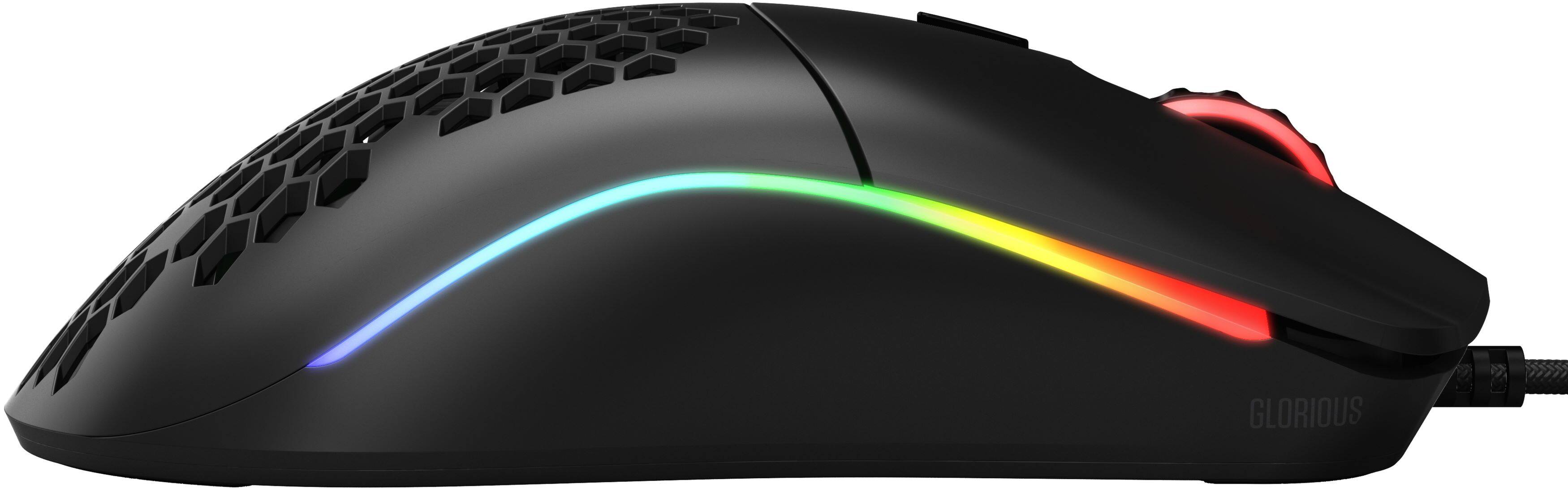 Alt View 12. Glorious - Model O Wired Optical Honeycomb RGB Gaming Mouse - Matte Black.