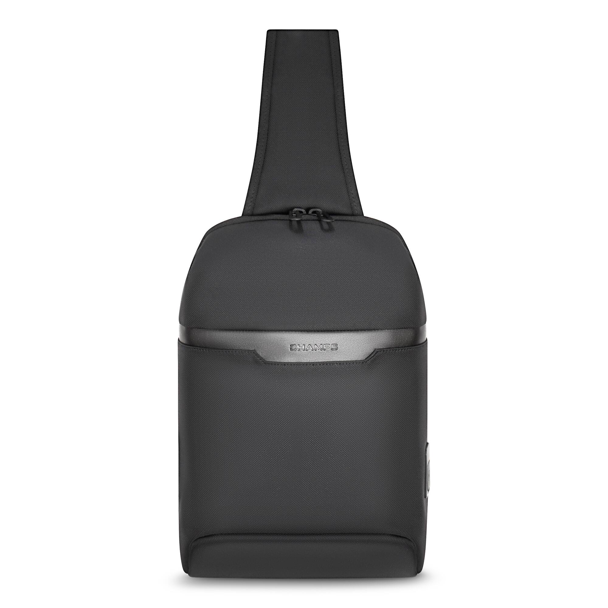 Front. Champs - Onyx Collection - Sling Bag - Black.