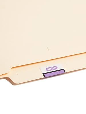 Alt View 1. Smead - BCCRN Color Coded Numeric Labels, 1" x 1.25", Lavender, 500/Roll - Purple.