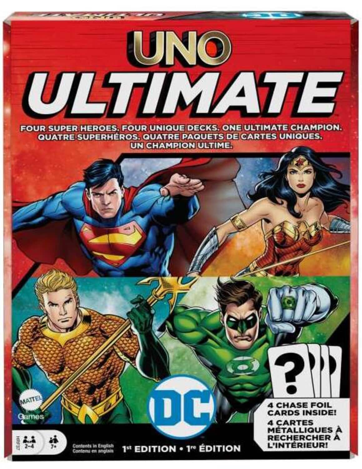 Mattel - Games - UNO Ultimate DC Card Game With Collectible Foil Cards - GAMES (MISC) - Multicolor