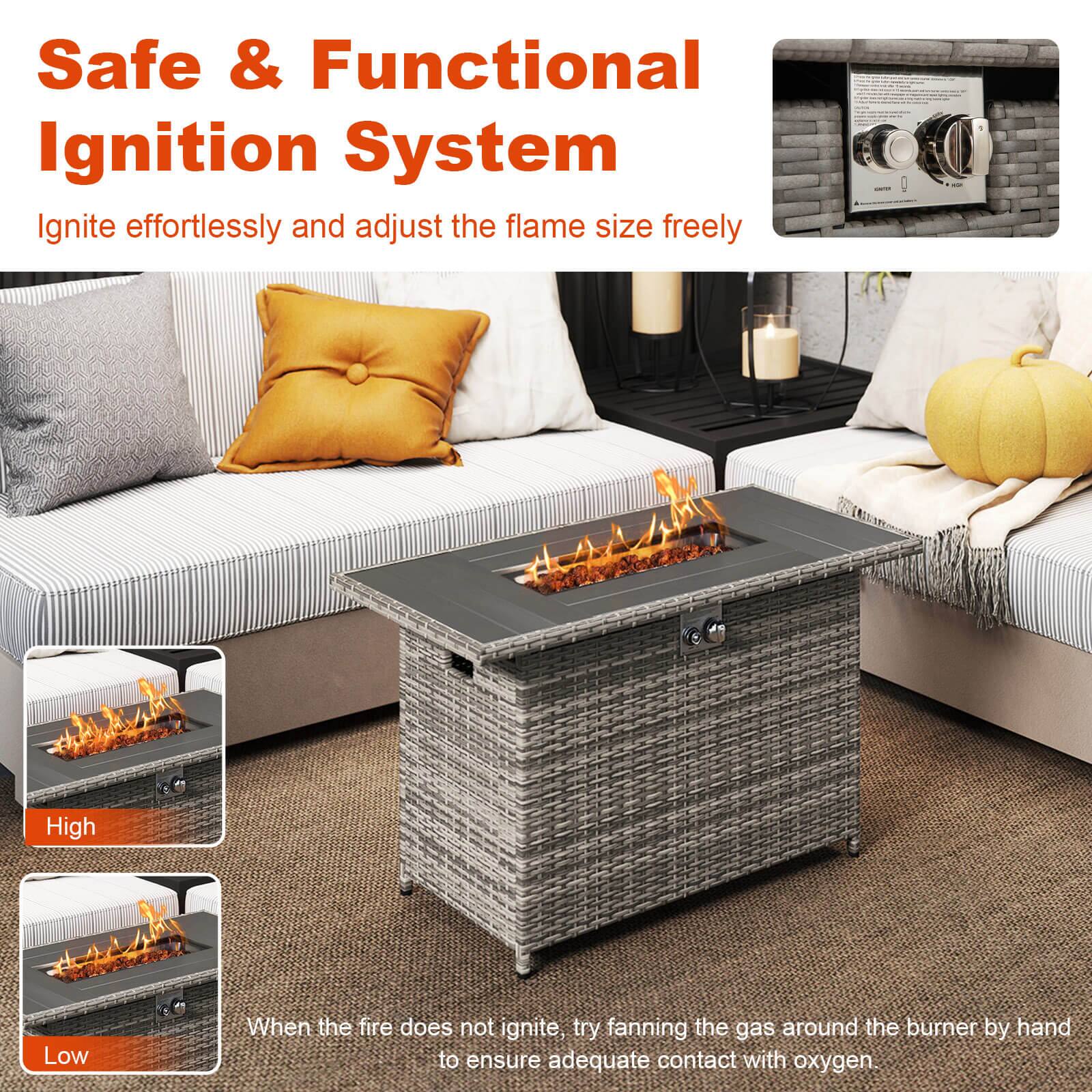 Safe & Functional Ignition System

Ignite effortlessly and adjust the flame size freely

High

Low

When the fire does not ignite, try fanning the gas around the burner by hand to ensure adequate contact with oxygen.