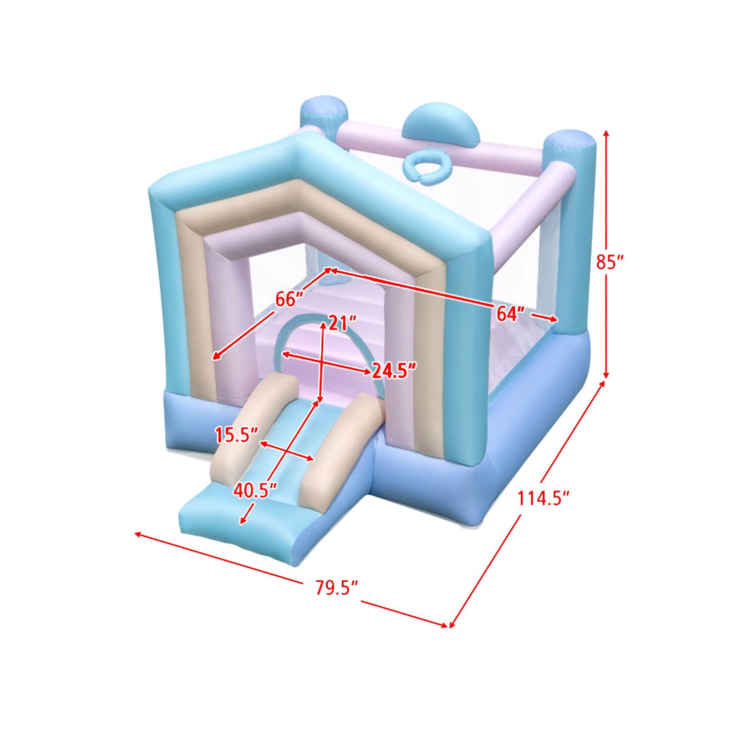 85"  
66"  
21"  
64"  
24.5"  
15.5"  
40.5"  
114.5"  
79.5"