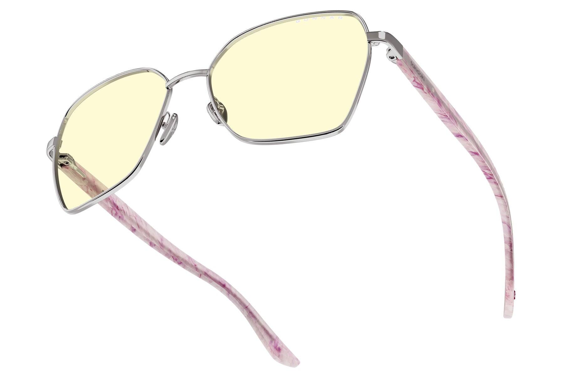 Front. GUNNAR - GUNNAR Computer Glasses  - tokidoki Crystal Kingdom, Lavender Ice, Amber Lens - Blue Light Blocking, Relieve Dry Eye - Lavender Ice.