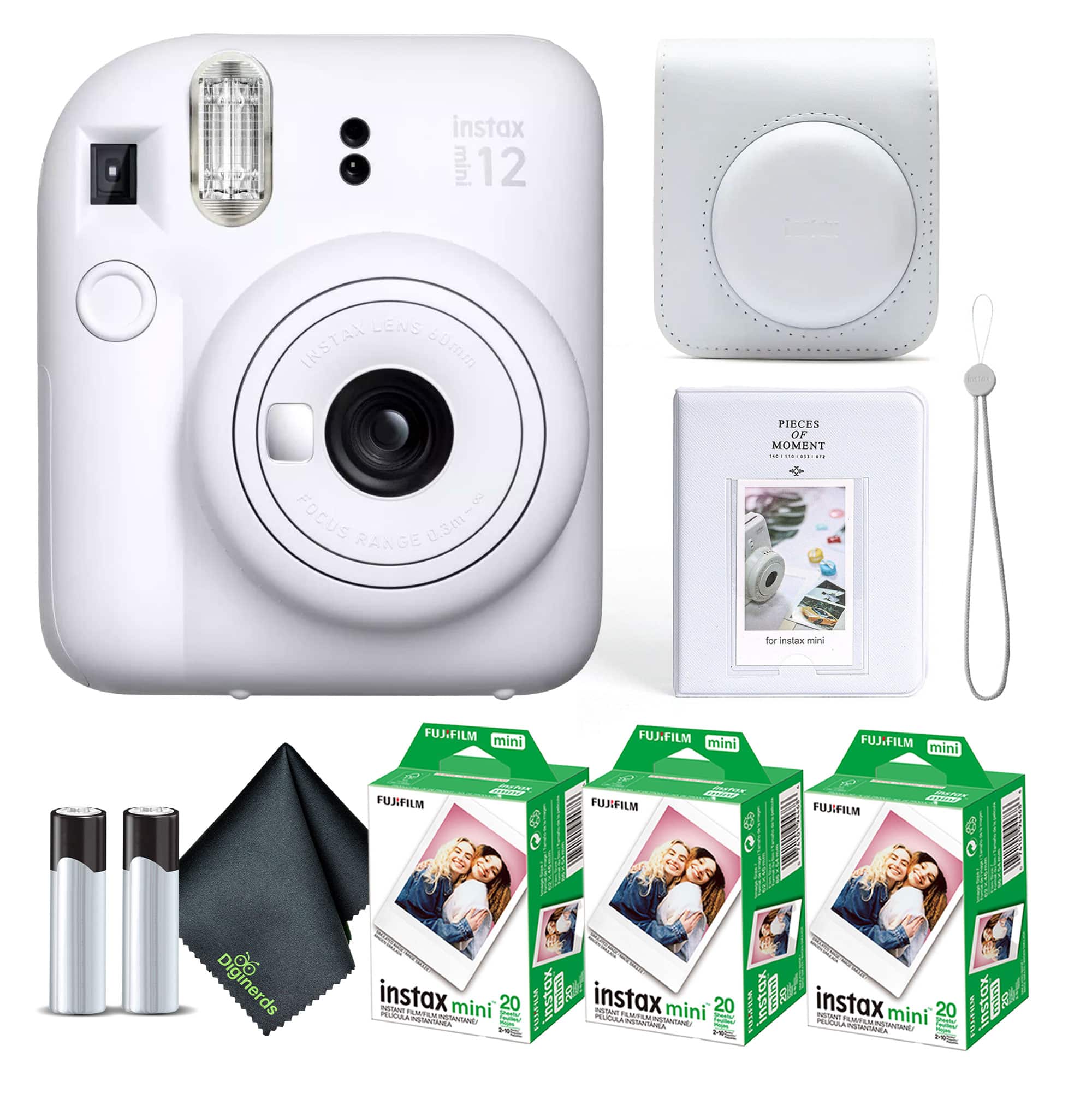 Fujifilm INSTAX MINI 12 Instant Film Camera with Instant Film Clay