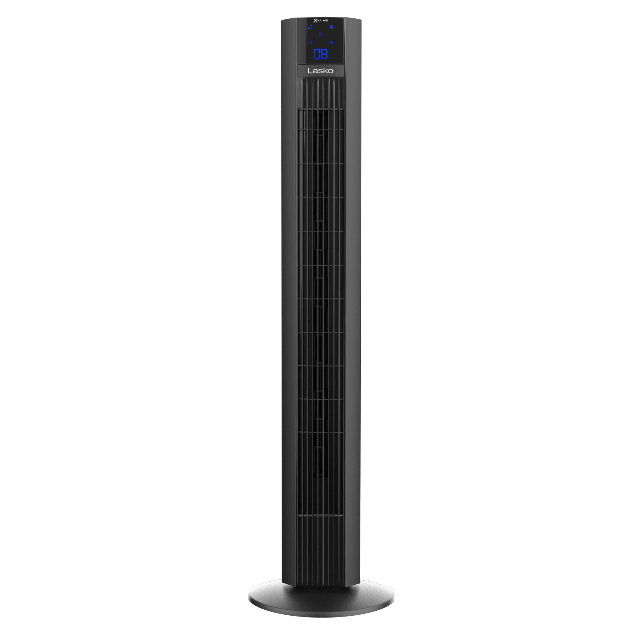 Alt View 7. Lasko - Lasko Xtra Air 48 Inch Extended Airflow Oscillating Digital Tower Fan, 4 Speeds - Black.