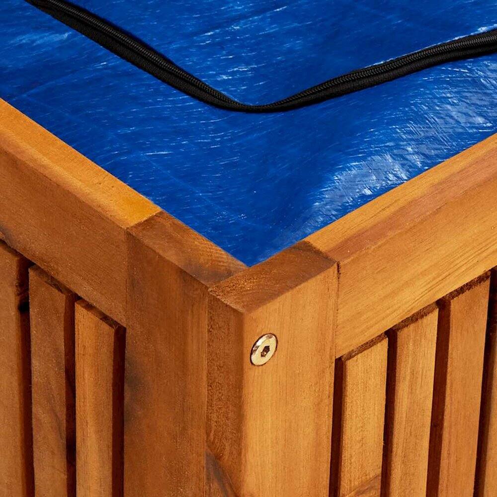 Alt View 7. vidaXL - Storage Box Solid Acacia wood - Brown.