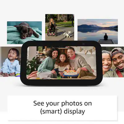 Amazon - Echo Show 5 (3rd Generation) 5.5 inch Smart Display with Alexa - Charcoal