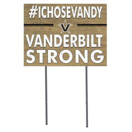 Jardine - Vanderbilt Commodores 18'' x 24'' I Chose Lawn Sign - Black