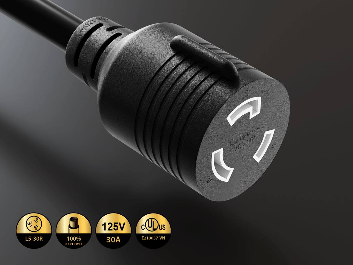 125V-  
E210037-VN  
Due MSL-142  
Da 70 DI L5-30R  
100% COPPER WIRE  
125V 30A  
C COUDUS E210037-VN