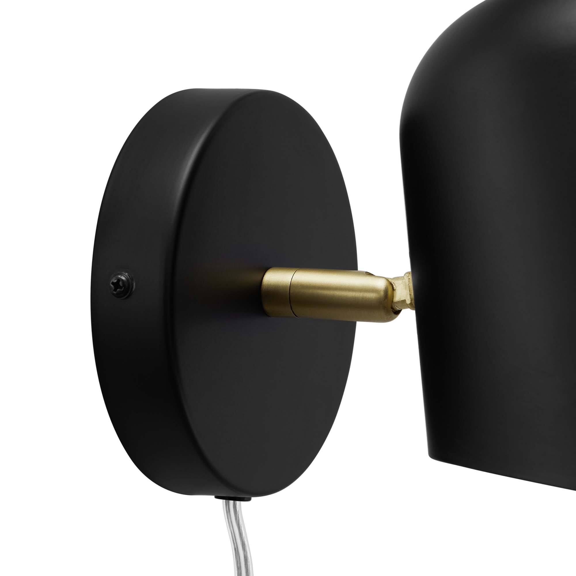 Alt View 4. Modway - Briana Swivel Wall Sconce by Modway - Black.